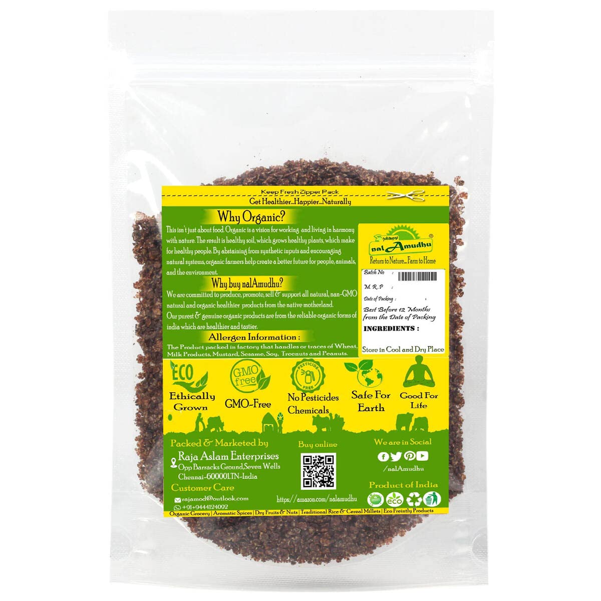 nalAmudhu Fingar Millet Flakes | Ragi Poha | Kelvargu Aval-330g