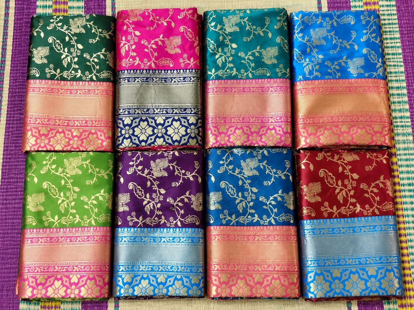 Traditional Banarasi Soft Silk Saree | Rich Zari Border & Contrast Pallu | Elegant Festive & Wedding Sari