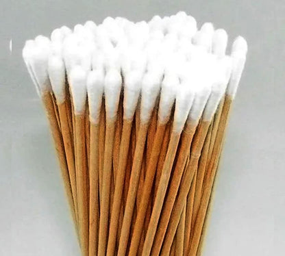 nalAmudhu Wooden Cotton Swabs 400 Count | Biodegradable & Organic Wooden Cotton Buds | Double Tipped Ear Sticks | Perfect for Ear Wax Removal, Arts & Crafts, Removing Dust & Dirt