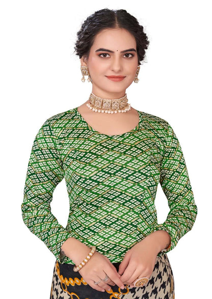 StylesIndia Women's Cotton Lycra Stretchable Printed Full Sleeve Crew Neck Basic Tee – Trendy & Comfortable DN-Arya