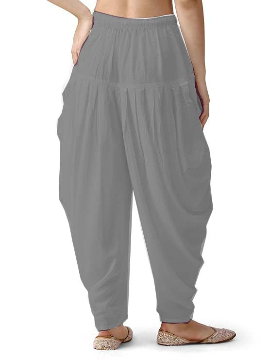 Stylesindia Women's Loose Fit Rayon Dhoti Pants | Free Size Patiala Salwar Bottom | Comfortable Harem Pants for Casual & Ethnic Wear (26-38 Inch Waist)