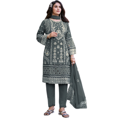 Women’s Embroidered Georgette Salwar Kameez Suit Set with Dupatta – Designer Ethnic Kurta Pant Set with Dull Santoon Inner Lining – Festive, Wedding & Party Wear Traditional Outfit for Women